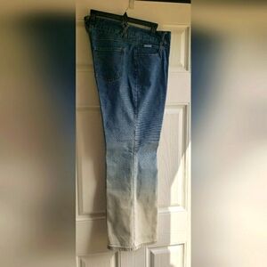 Vintage Duck Head y2k Denim Ombre Flare Leg High Rise Jeans Size 14